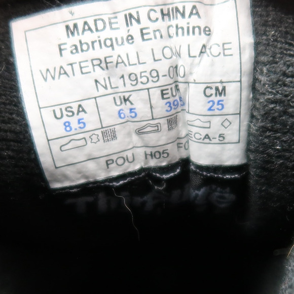 Sorel Boots Womens 8.5 Shoes Waterfall Low Lace Up Leather Winter Snow Black - Picture 12 of 13